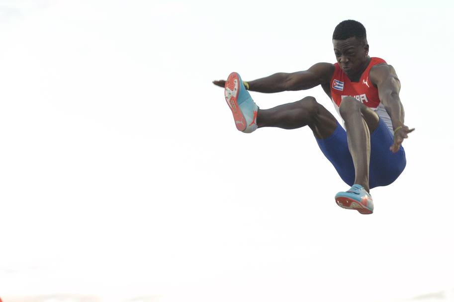 Il vincitore della gara del salto in lungo, il cubano Maykel Masso (Getty Images)